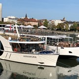 AmaWaterways & Viking rafting together in Basel