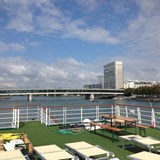 Sun Deck ofRiver Cruise Ship in Basel, Switzerland