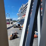 Boarding the Nieuw Amsterdam in Ft Lauderdale