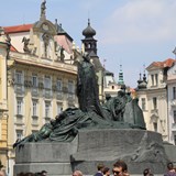 A monument in the old Plaza - Prague