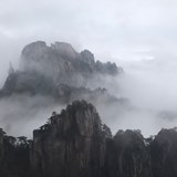 View from the ridge in Huangshan 