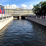 One of the many canals in St. Petersburg.