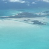 A scene from the air looking at Turks and Caicos