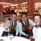 Our wonderful servers in the main dining room