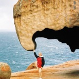 A much-photographed rock formation 