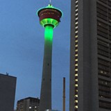 Calgary Tower at night