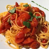 Spaghetti with Tomato and Basil 
