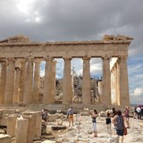 The Parthenon in Athens, Greece.