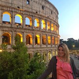 Love the way that the Colosseum is lit up at night