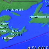 Newfoundland on a map