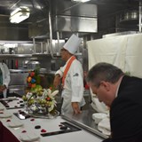Chef during Galley Tour
