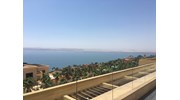 View from my hotel, located along the Dead Sea