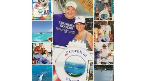 2010 the Carnival Cruise Ship Victory in St. Lucia