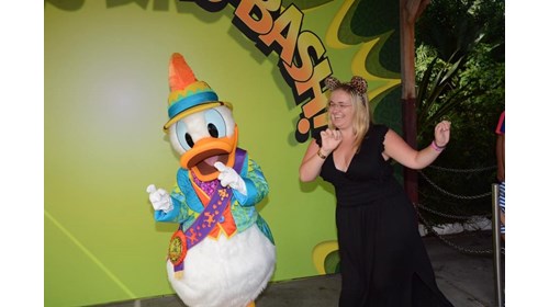 Dancing with Donald in my happy place!