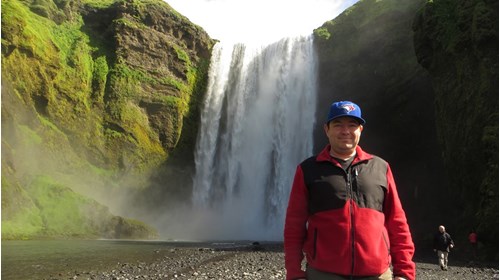Enjoy the beauty of Iceland's many waterfalls.