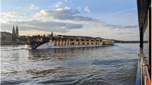 AmaWaterways river cruise ship in Budapest