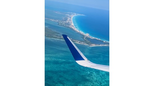View of Cancun from the air