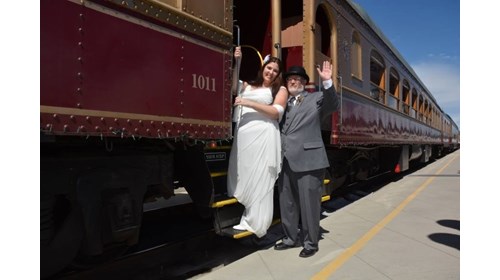 We got married on the Napa Valley Wine Train
