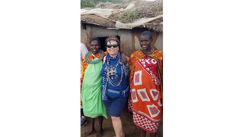 Kenya visiting a local Masi Mara Village