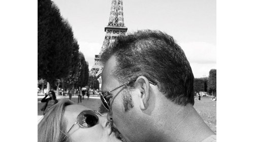 French Kissing, celebrating our anniversary