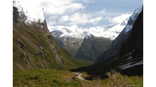New Zealand- Fiordland Near-vertical Mountain 