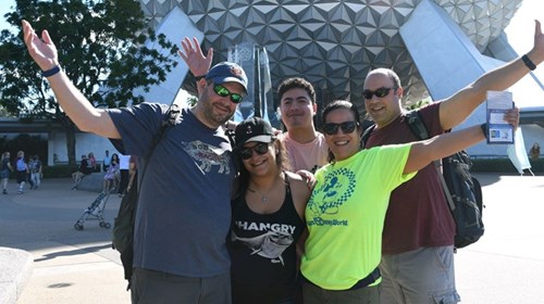 Celebrating my brothers 21st birthday in EPCOT!