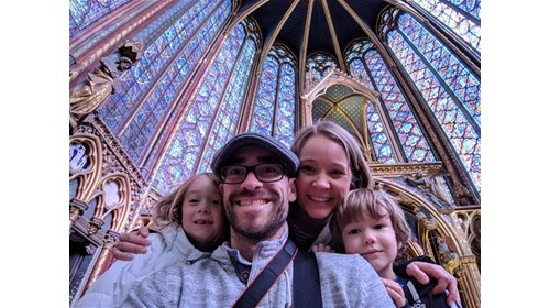 Sainte Chappelle with my family, Paris 2019