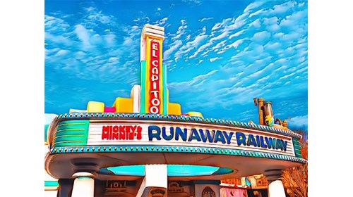 Preview opening of Runaway Railway at Disneyland