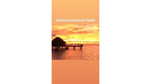 Mo'orea Tahiti Sunset