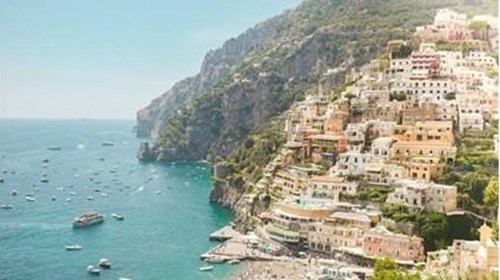 The beautiful seaside town of Positano