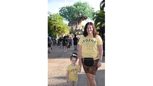 My daughter and I at Disney's Animal Kingdom