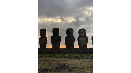 Sunrise at Rapa Nui, aka Easter Island