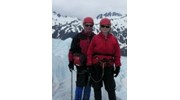 My husband and I on Mendenhall Glacier