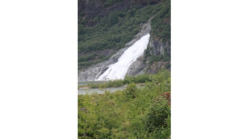 Nugget Falls in Juneau Alaska