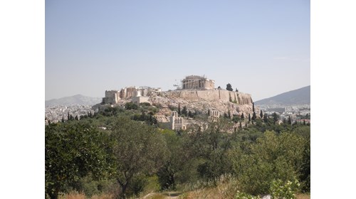The Acropolis in Athens, Greece. 